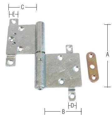 HÆNGSEL JUSTERBART 120X41,5 MM HÆNGSEL JUSTERBART 120X41,5 MM
