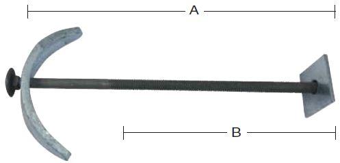 FLAGSTANGSBOLT 350X16 MM