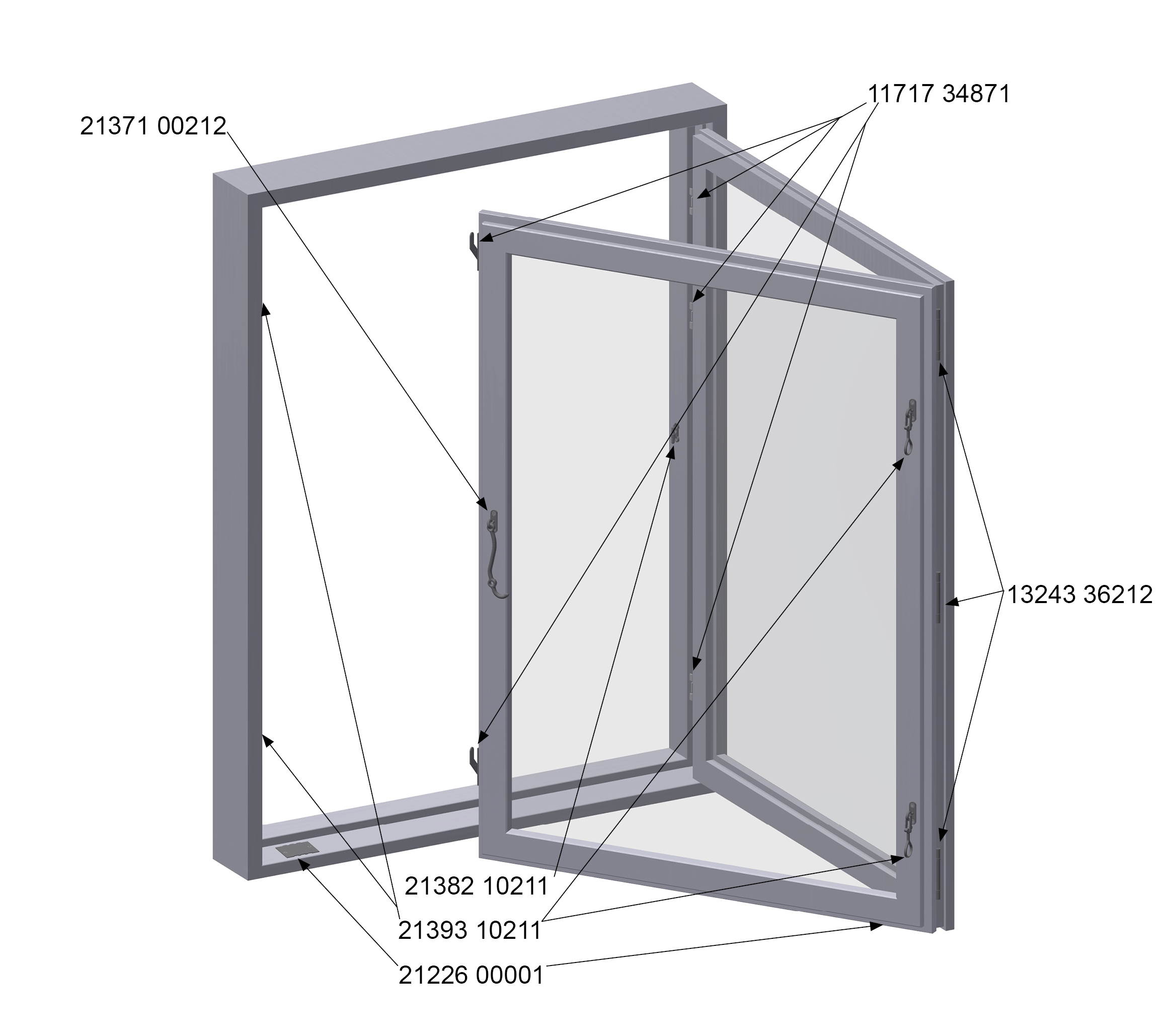 Side Hung Coupled Sash Window